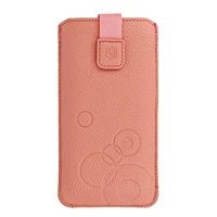 WONDER Deko dėklas telefonui (dydis XL) Iphone 15/15 Pro/Iphone 16/16 Pro/Samsung S24/S24 Plus/S25/S25 Plus/A53/A55 5G persikinis