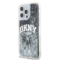 DKNY Liquid Glitter Big Logo dėklas iPhone 13 Pro Max - juodas