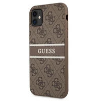 Guess 4G Stripe dėklas telefonui iPhone 11 / Xr 6.1" - Rudas