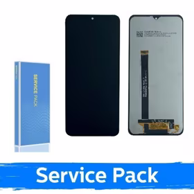 Ekranas skirtas Samsung G736 Xcover 6 Pro juodas (Service Pack / Aftermarket)(NF version)