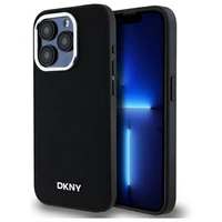 DKNY Paprastas logotipas Magnetinis dėklas telefonui iPhone 15 Pro - juodas