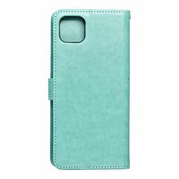 MEZZO knygos tipo dėklas telefonui SAMSUNG A22 5G su mandalos raštu, žalias