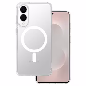 Akrilinis Magsafe dėklas Samsung Galaxy S25 Edge permatomas