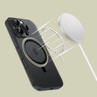 Tech-Protect MagSlim Magnetinis dėklas telefonui iPhone 16 Pro Max - pusiau skaidrus