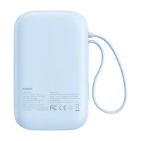 Išorinė baterija Baseus QPow 2 10000mAh 30W 2xUSB-C (mėlyna)