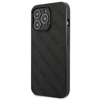 Karl Lagerfeld Perforuotas dėklas telefonui iPhone 13 Pro Max 6.7" - juodas