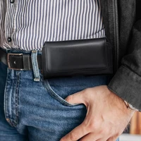 ROYAL universalus horizontalus odinis diržo dėklas dydis 2XL SAMSUNG A21s / S20 ULTRA / S21 ULTRA / A70 / A71 / XIAOMI REDMI 9 / HUAWEI P SMART PRO juodas