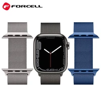 FORCELL F-DESIGN FA03 magnetinis nerūdijančio plieno dirželis APPLE Watch 42 / 44 / 45 / 49 mm mėlynas