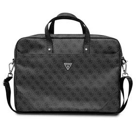 Guess Saffiano 4G Triangle Logo krepšys 16'' nešiojamam kompiuteriui - juodas