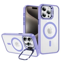 Tel Protect Magnetinis dėklas telefonui su stovu Iphone 14 šviesiai violetinė