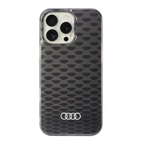 Audi IML Siuvinėjimo raštas Magnetinis iPhone 16 Pro Max 6.9" juodas/juodas kietas dėklas AU-IMLMIP16PM-Q5/D3-BK