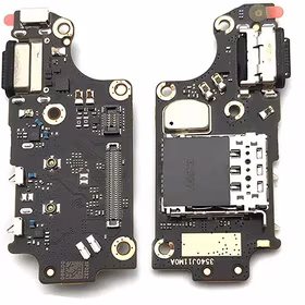 Lanksčioji jungtis Xiaomi Poco F2 Pro su įkrovimo kontaktu ir mikrofonu, SIM kortelės kontaktu ORG