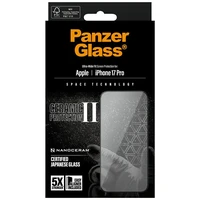 PanzerGlass Keraminis II Itin platus pritaikymas EasyAligner apsauginis stiklas iPhone 17 Pro