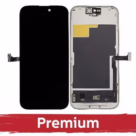 LCD ekranas suderinamas su iPhone 15 Plus juodas (SOFT OLED / Stable 120Hz / Premium) *Removable IC*