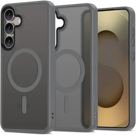 Tech-Protect MagMat Magnetinis dėklas telefonui Samsung Galaxy S25 - skaidrus pilkas