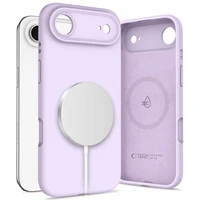 Tech-Protect Silikoninis Magnetinis dėklas telefonui iPhone 17 Air - Violetinė