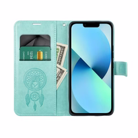 MEZZO knyginis dėklas telefonui XIAOMI Redmi A5 (173,3 x 79,4 x 8,26) sapnų gaudyklė žalia