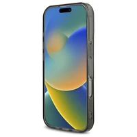 Guess IML Heart dėklas telefonui iPhone 16 Pro - juodas