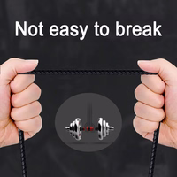 Blavec kabelis Raptor pintas - Type C į Type C - PD 60W 3A 0,5 metro Apple CarPlay/Android Auto (CRA-CC3BR05) juodas-raudonas