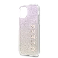 Guess GUHCN65PCUGLGPI iPhone 11 Pro Max rožinis auksas/auksinis rožinis kietas dėklas Gradient Glitter