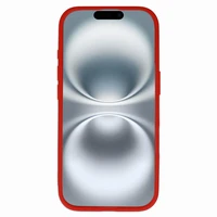 Akrilo spalvos Magnetinis dėklas telefonui Iphone 17 raudonas