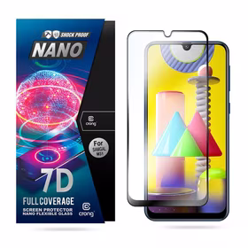 Crong 7D Nano lankstus Glass - 9H hybrid glass the entire Samsung Galaxy M31 screen