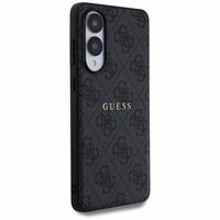 Guess 4G žiedo klasikinis logotipas Magnetinis dėklas telefonui Samsung Galaxy S25 Edge - juodas
