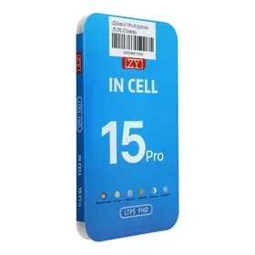 LCD ekranas iPhone 15 Pro su skaitmeniniu keitikliu juodas (ZY-LTPS) IC perkeliamas