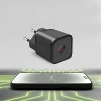 SBS TETRGAN1C20K 20W GaN USB-C sieninis įkroviklis su Power Delivery - juodas