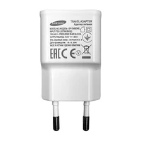 Samsung EP-TA50EWE 8W USB-A sieninis įkroviklis su MicroUSB kabeliu ECB-DU4AWE (Bulk - pakaitinė pakuotė) - baltas