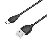 USB kabelis Borofone BX19 USB-A to MicroUSB 1.0m juodas