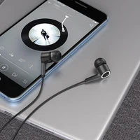 HOCO laidinės ausinės Jack 3,5 mm su mikrofonu M104 juodos