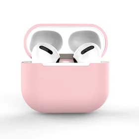 AirPods Pro dėklas silikoninis minkštas ausinėms rožinis (C)