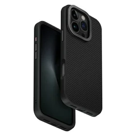 Uniq Keva Max Magclick įkrovimo dėklas telefonui iPhone 16 Pro - juodas