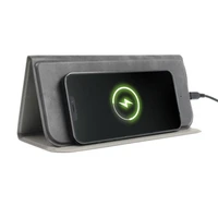 Pelės kilimėlis su belaidžiu įkrovikliu 15W OJD-82 rudas pilkas