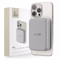 Išorinė baterija Tech-Protect PB11 LifeMag MagSafe 10000 mAh - titano