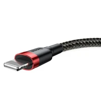 Baseus Cafule USB Lightning kabelis 1,5A 2m (juodas+raudonas)