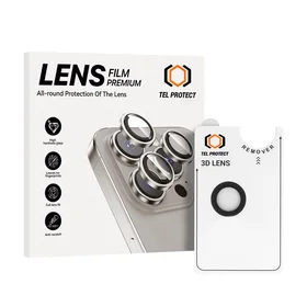 Apsauginis stiklas objektyvui Tel Protect 3D Lens Aramid Series (1 vnt.) iPhone 17 Air juodas