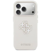 GUESS case for IPHONE 17 Pro GUHCP17L5PS4RGGE (PU FW Resin Logo) beige