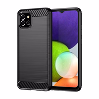 Carbon Case lankstus dėklas Samsung A03S EU (166.5) juodas