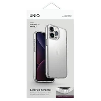 Uniq LifePro Xtreme Magnetinis įkrovimo dėklas iPhone 15 Pro Max telefonui - skaidrus
