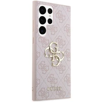 GUESS dėklas SAMSUNG S24 Ultra GUHCS24L4GMGPI (Odinis 4G metalinis logotipas) rožinė