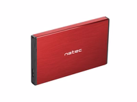 NATEC RHINO GO HDD KORPUSAS (USB 3.0, 2,5", RAUDONAS)