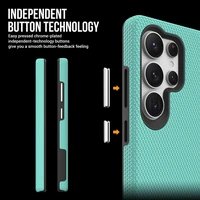 Dėklas Perfectionists Triangle Case Samsung S938 S25 Ultra žalias