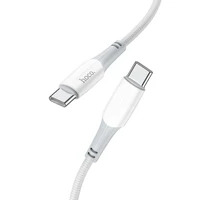 Kabelis USB-C į USB-C Hoco 3A 60W 1 m X70 baltas