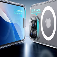 ESR Classic Hybrid Halolock Magnetinis dėklas telefonui + grūdintas stiklas iPhone 16 Pro Max - pusiau skaidrus