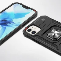 Wozinsky Ring Armor dėklas telefonui iPhone 14 juodas
