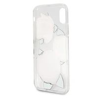 Guess gėlių troškimas raudona rožė dėklas telefonui iPhone X - permatomas