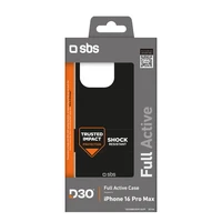 SBS Full Active D3O dėklas iPhone 16 Pro Max - juodas