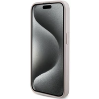 Guess dėklas telefonui iPhone 15 Pro Max 6,7" GUHMP15XG4GFRP rožinis HC MAGSAFE PU 4G RING CLASSIC LOGO
